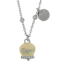 Collana in Acciaio con Campanella Portafortuna Sole di Capri - Colore Pale Banana - 3140338