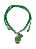 Bracciale con campanella portafortuna con scritta Capri verde - 3170843