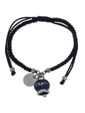 Bracciale con campanella portafortuna con scritta Capri blu - 3170844