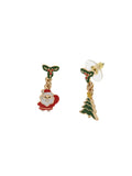 Orecchini in Metallo con babbo natale e albero - 3511209