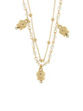 Collana in Metallo con campanelle gold multifilo - 3541698