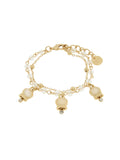 Bracciale in Metallo con campenelle gold multifilo - 3572657