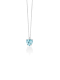collana miluna con gemma del cielo a cuore e diamante in oro bianco 375 - CLD4697X