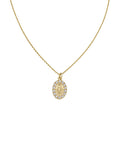 collana amen Mini Madonna Miracolosa con Zirconi Dorata - CLMIPGBZ3