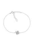 Bracciale Quadricuore in Argento con Zirconi - BRQUBB