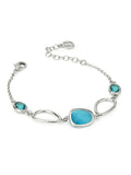 Bracciale Boccadamo con cristalli turchesi - XB1041A