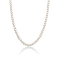 collana miluna di perla con chiusura oro bianco - PCL4197V